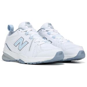 New Balance 608 White & Light Blue Classic Sneakers 9.5 Wide New